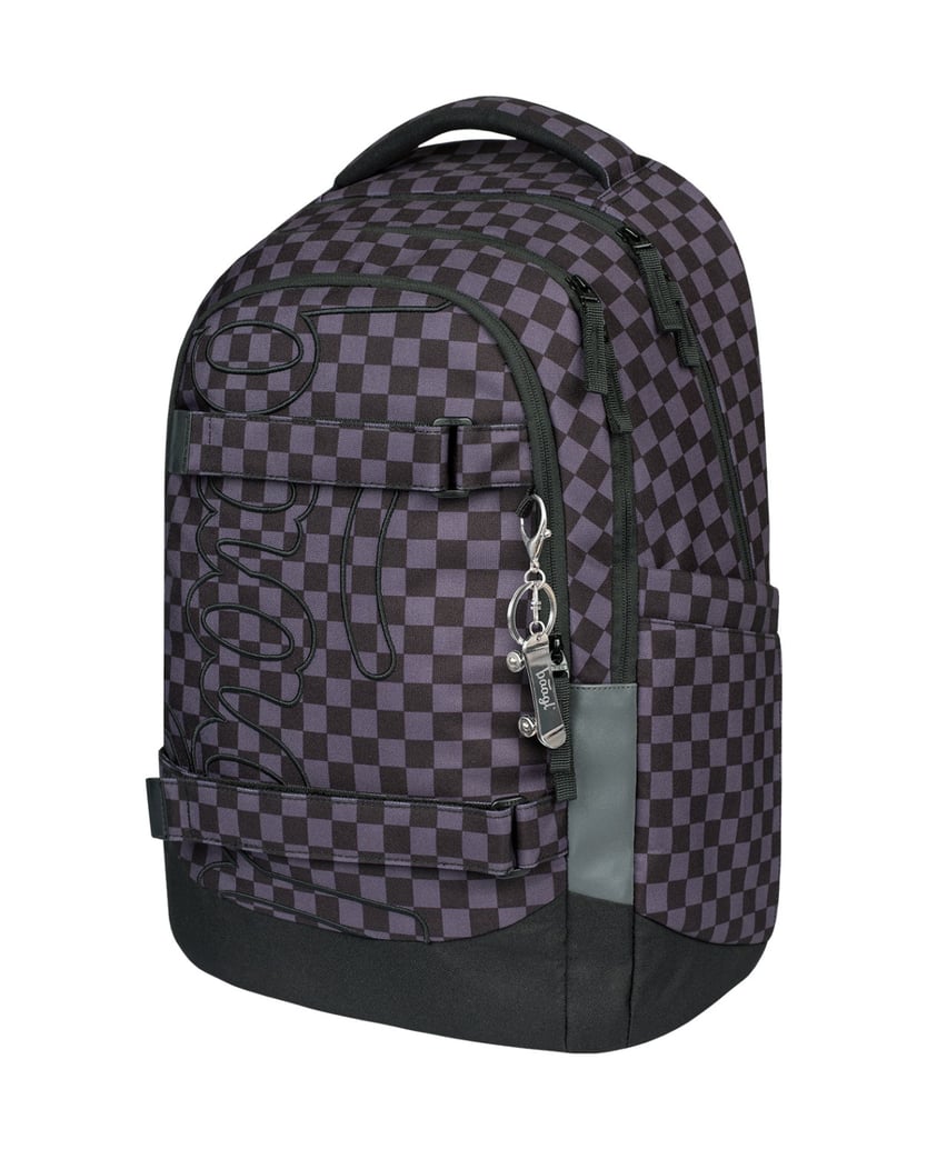 Baagl-Skate-max-SKA-grau-Rucksack-Set-3tlg-schwarz