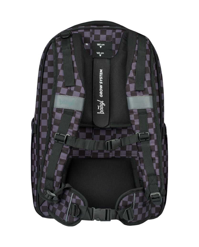 Baagl-Skate-max-SKA-grau-Rucksack-Set-3tlg-schwarz