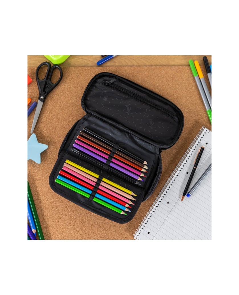 Baagl-Federmäppchen-Etui-SKA-grau-schwarz