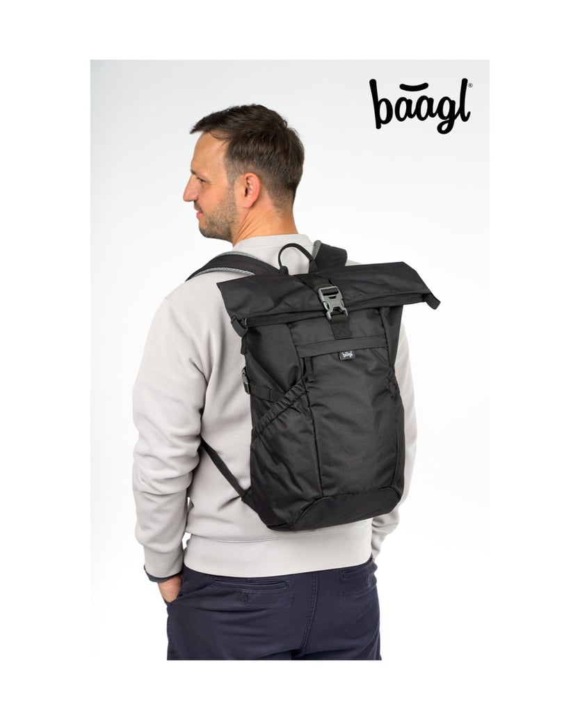 Baagl-Rucksack-Roll-Schwarz-schwarz