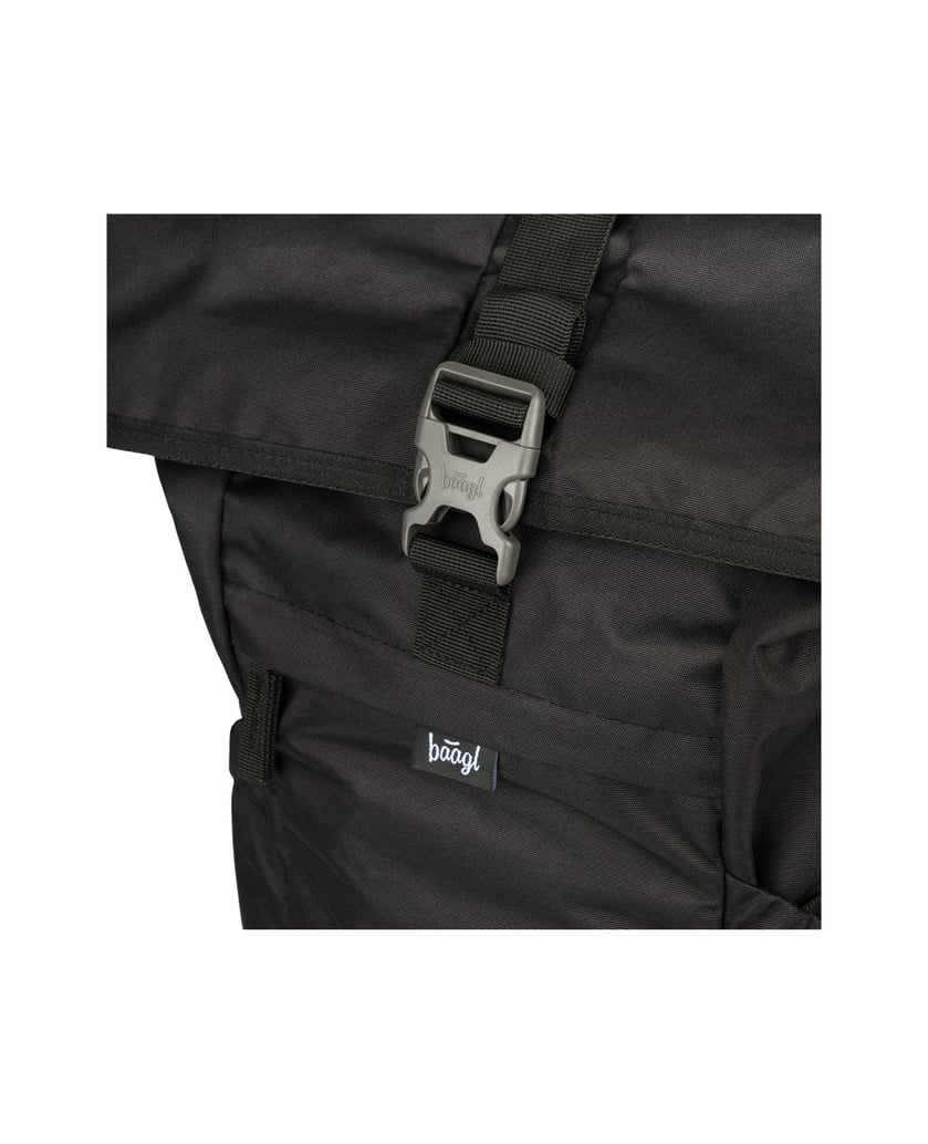 Baagl-Rucksack-Roll-Schwarz-schwarz