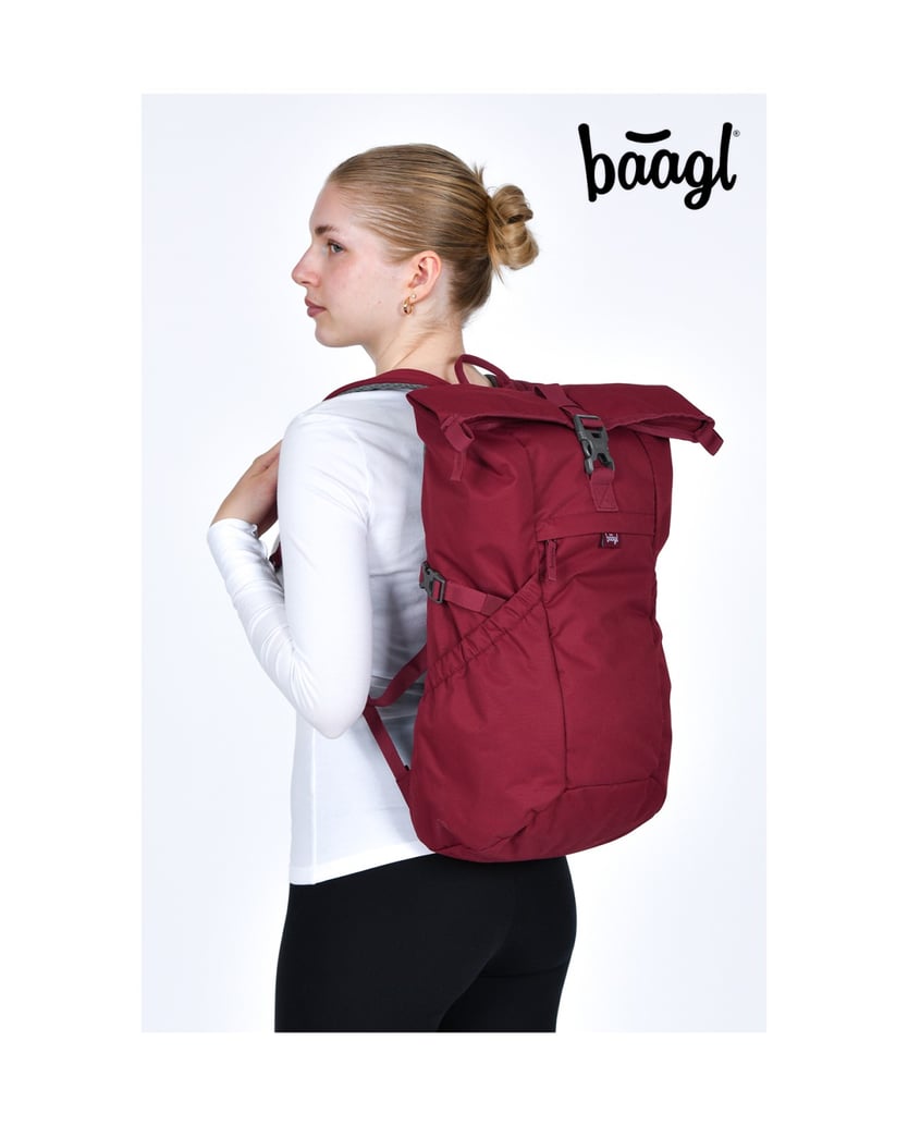 Baagl-Rucksack-Roll-Burgundy-rot