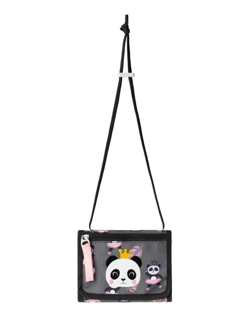 Baagl-Brustbeutel-Panda-grau