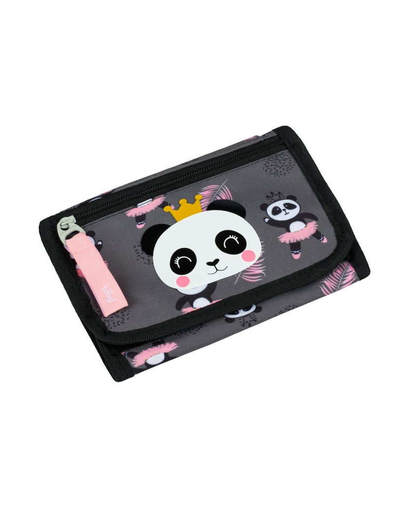 Baagl-Brustbeutel-Panda-grau