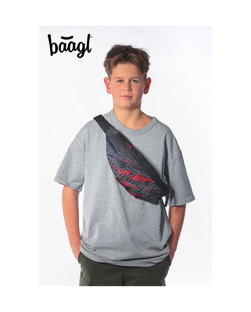 Baagl-Bauchtasche-Snap-Lava-grau
