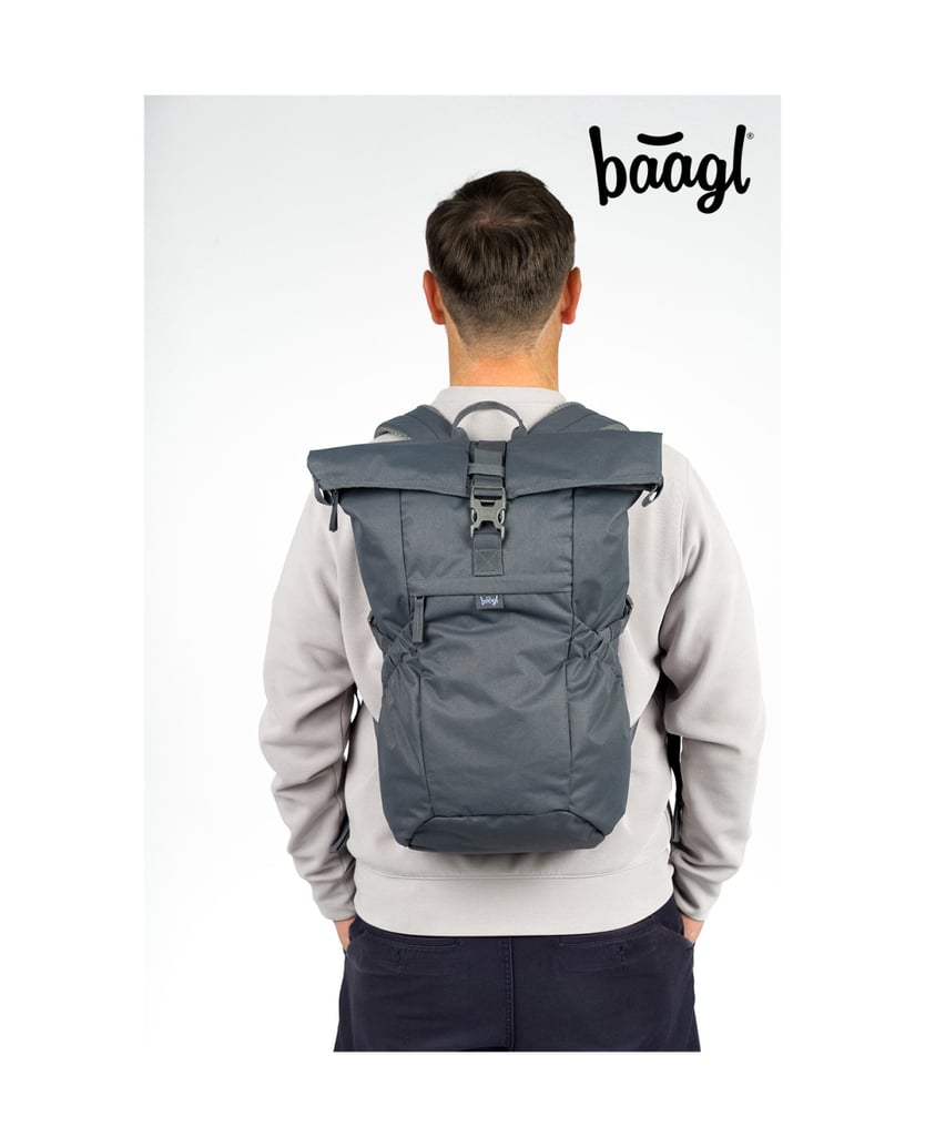 Baagl-Rucksack-Roll-Grau-grau