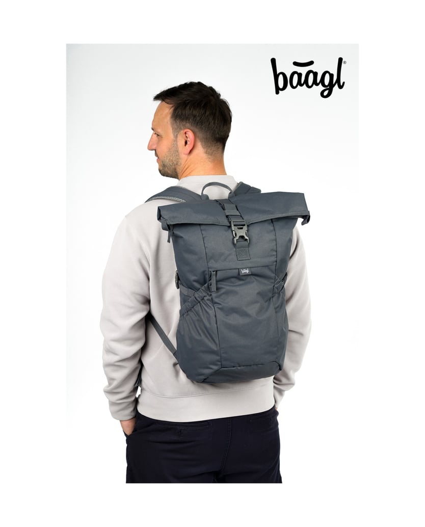 Baagl-Rucksack-Roll-Grau-grau