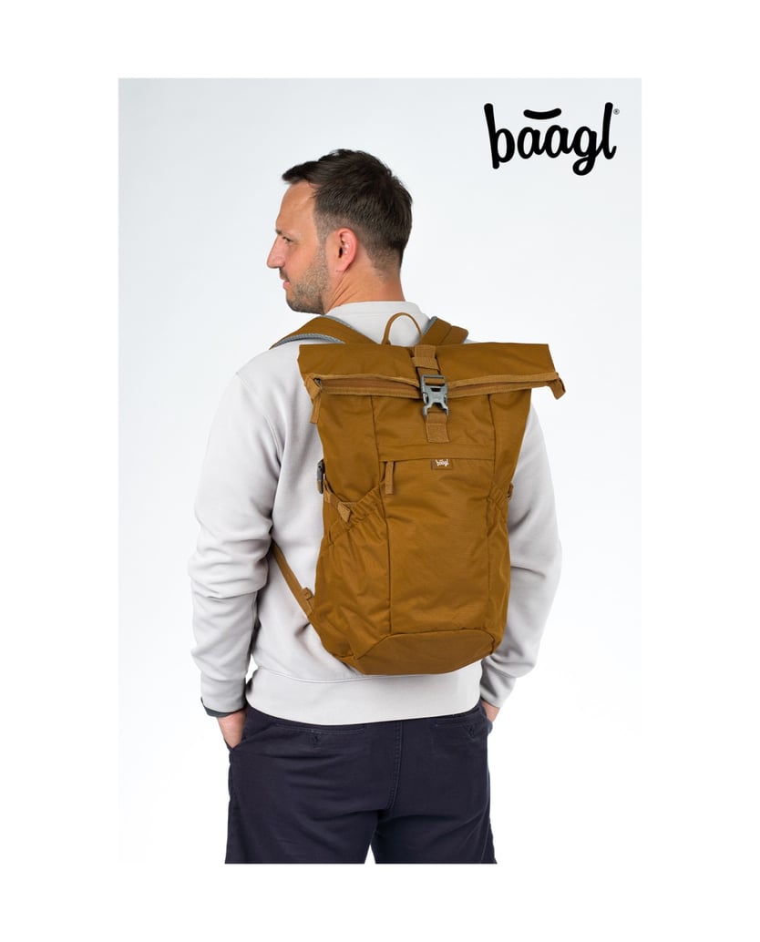 Baagl-Rucksack-Roll-Caramel-braun