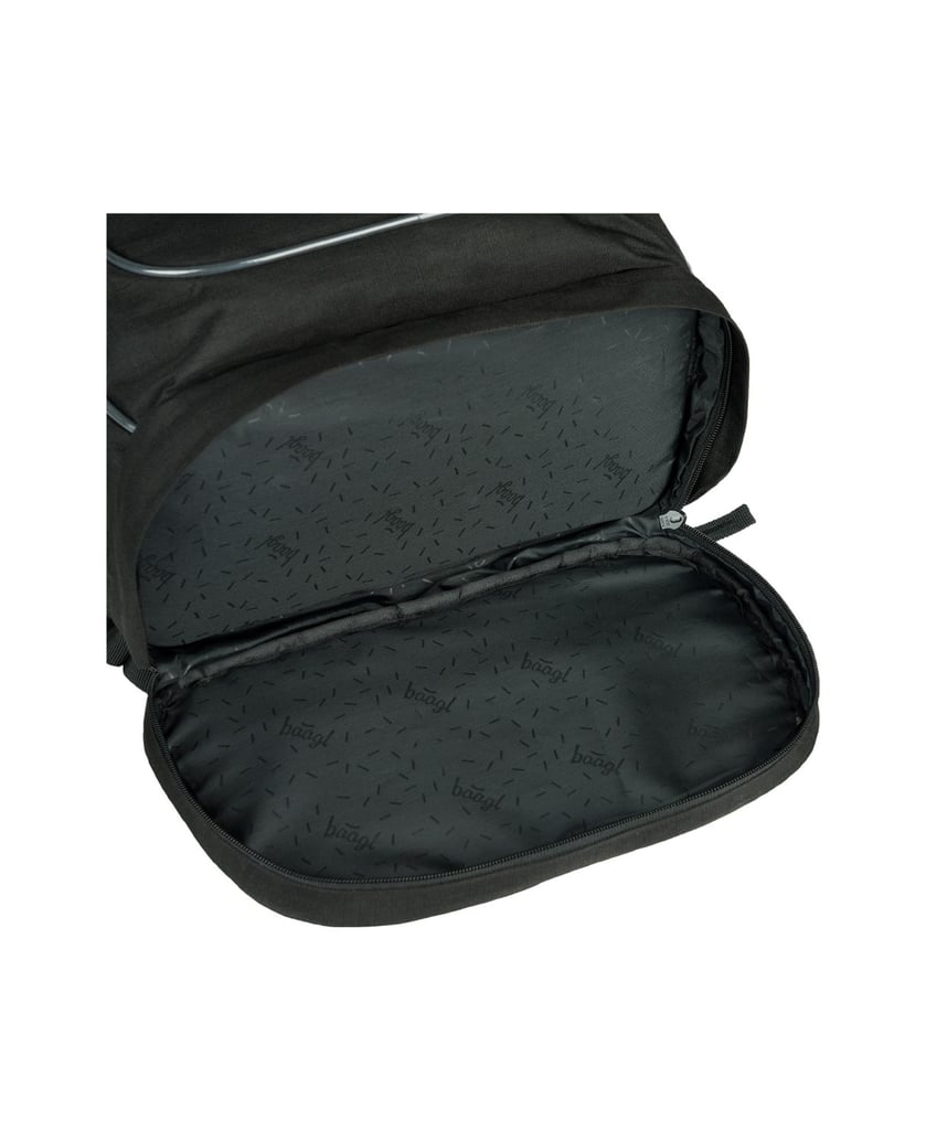 Baagl-Schulrucksack-Cubic-Uni-Schwarz-schwarz