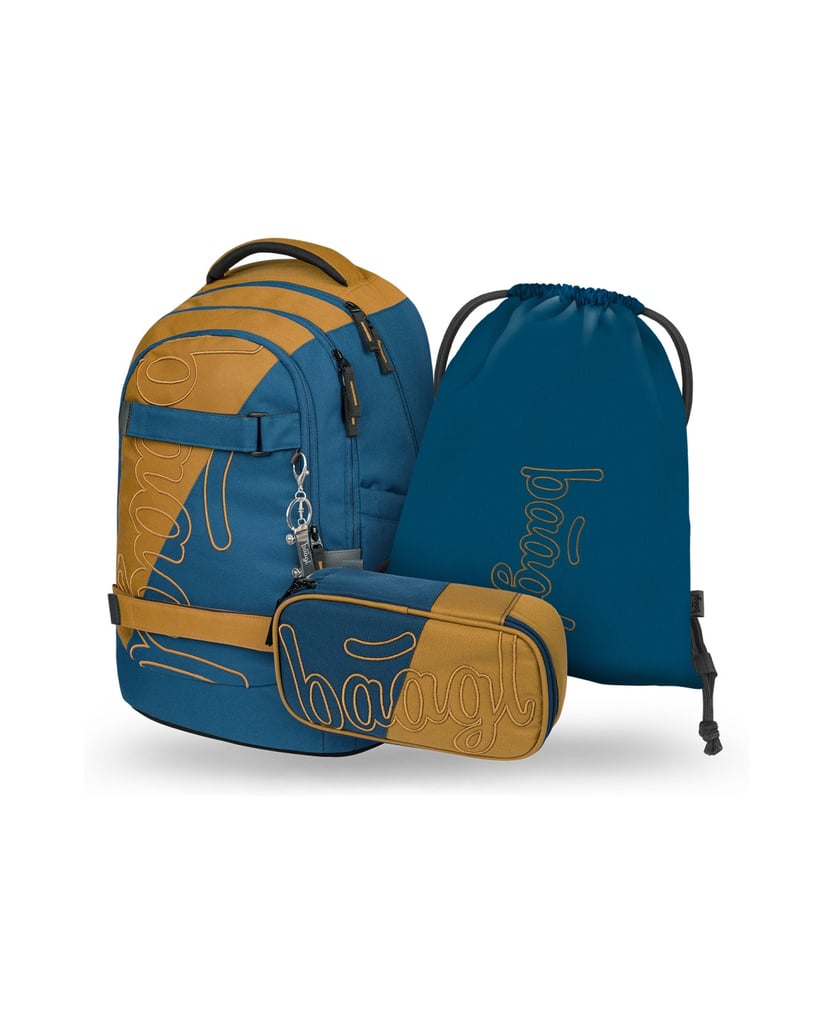 Baagl-Skate-max-Duo-Rucksack-Set-3tlg-blau