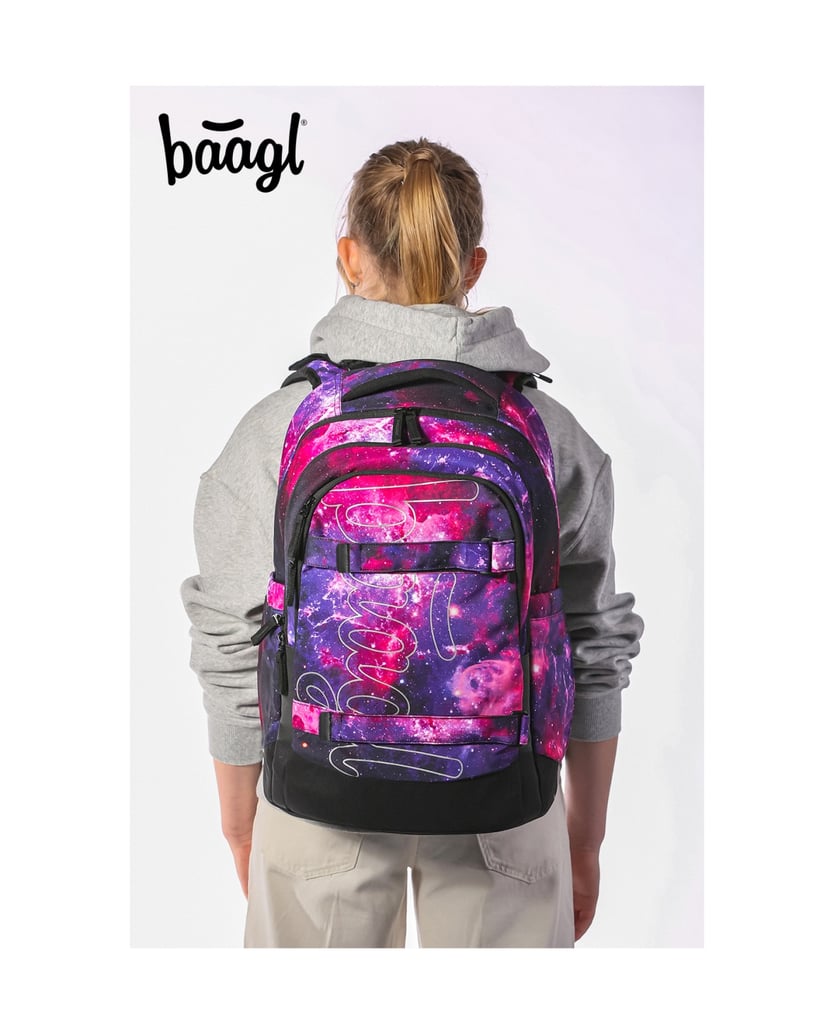 Baagl-Skate-max-Galaxy-Rucksack-Set-3tlg-lila