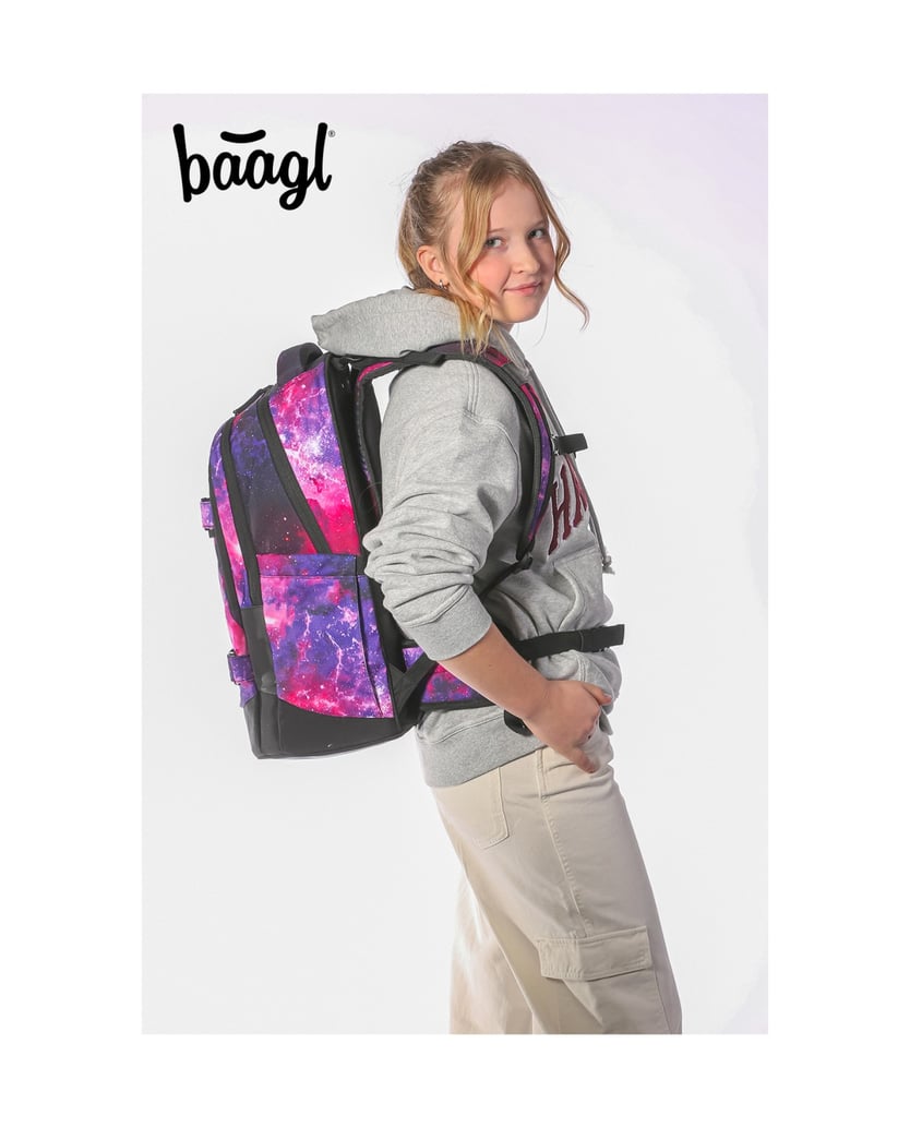 Baagl-Skate-max-Galaxy-Rucksack-Set-3tlg-lila