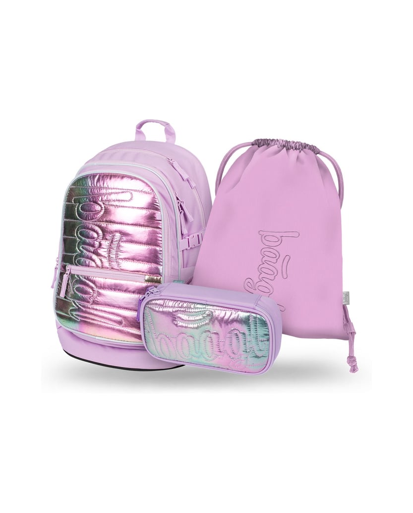 Baagl-Core-Levander-Rucksack-Set-3tlg-lila