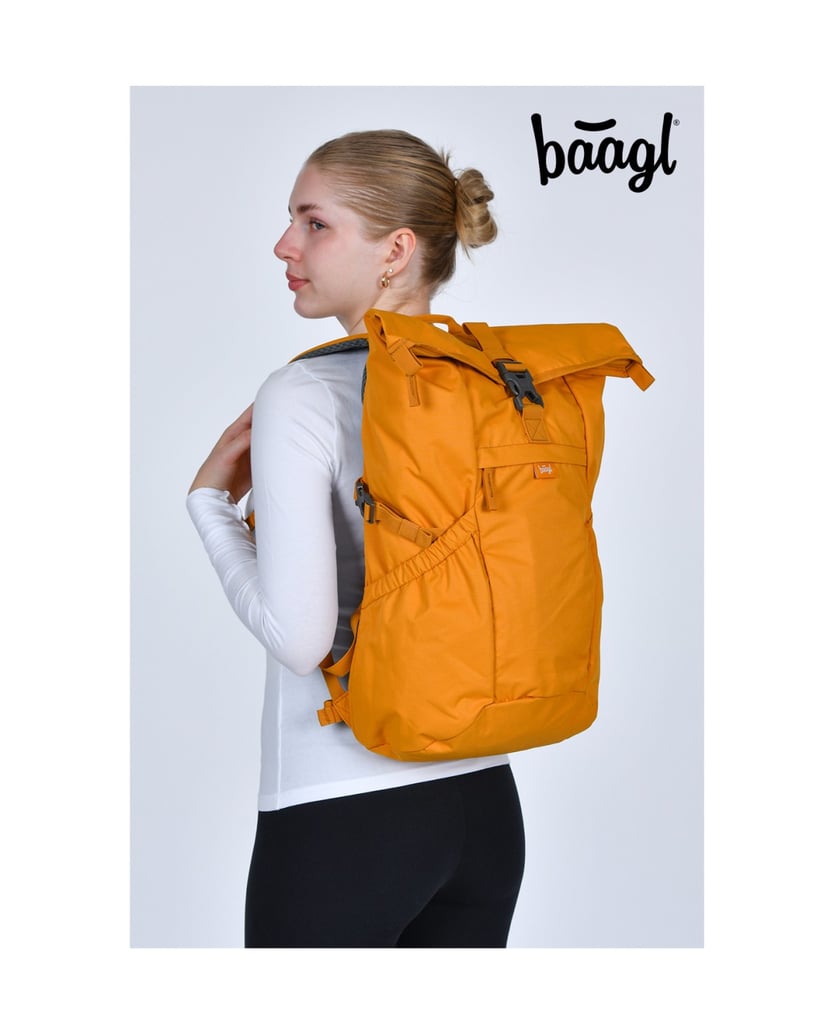 Baagl-Rucksack-Roll-Gelb-gelb