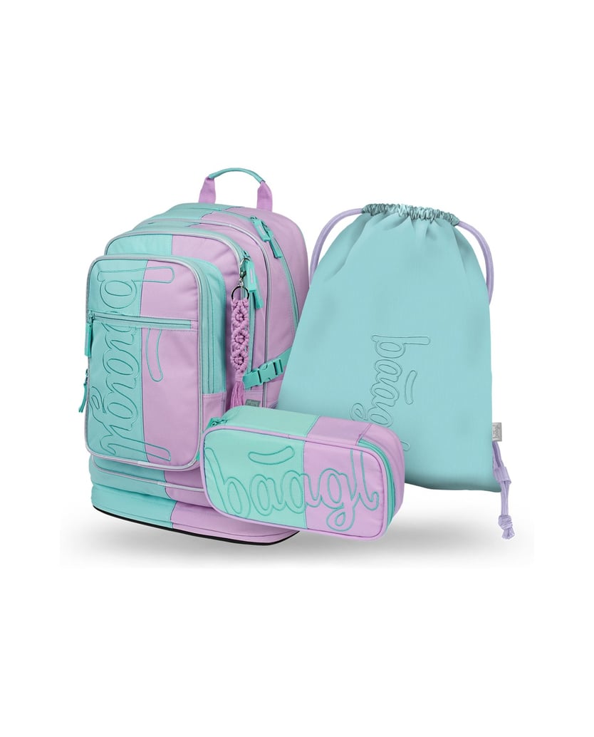 Baagl-Cubic-Sky-Rucksack-Set-3tlg-lila