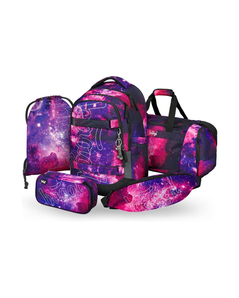 Baagl-Skate-max-Galaxy-Rucksack-Set-5tlg-lila