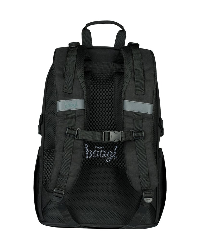 Baagl-Core-Uni-schwarz-Rucksack-Set-3tlg-schwarz