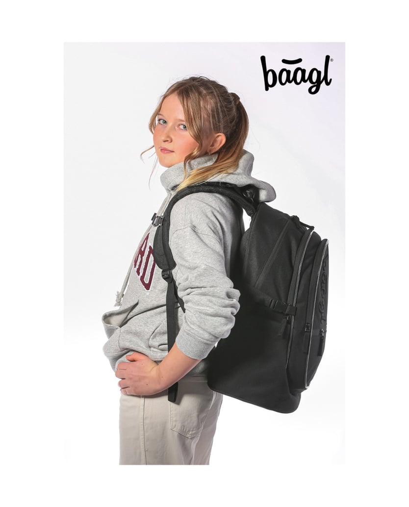 Baagl-Core-Uni-schwarz-Rucksack-Set-3tlg-schwarz