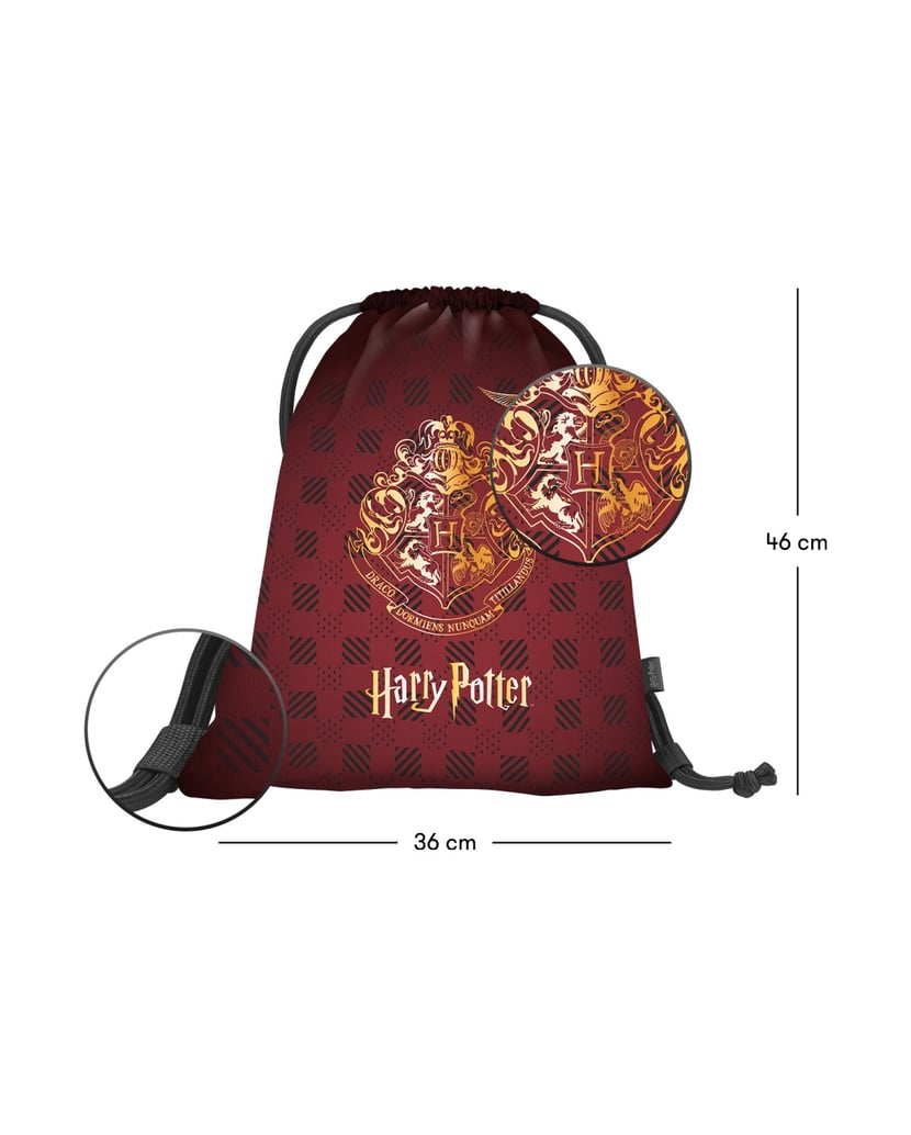 Baagl-Turnbeutel-Harry-Potter-Hogwarts-Weinrot-rot