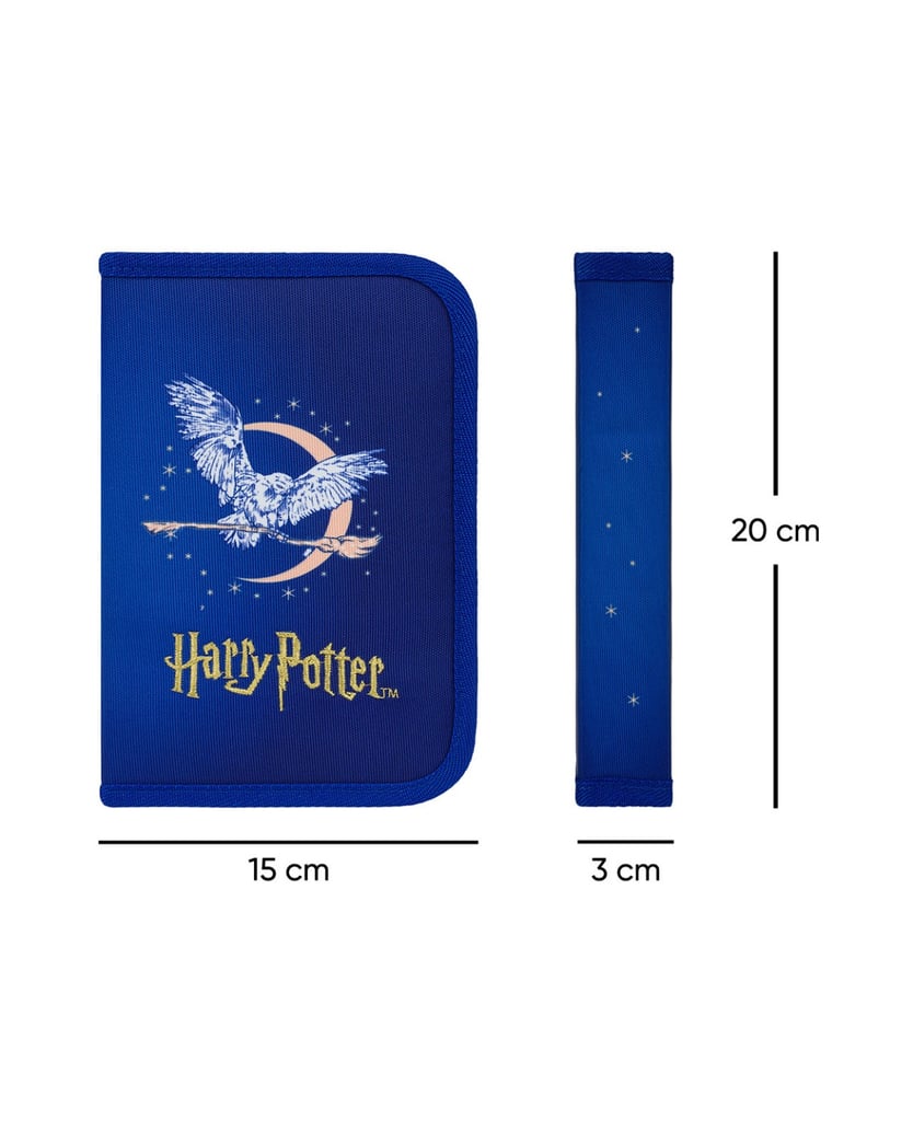 Baagl-Federmäppchen-HP-Hogwarts-Hedwig-blau