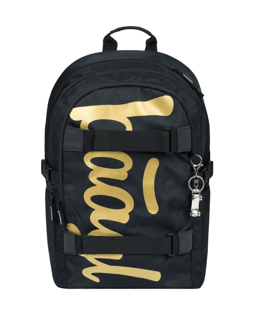 Baagl-Skate-Gold-Rucksack-Set-3tlg-schwarz