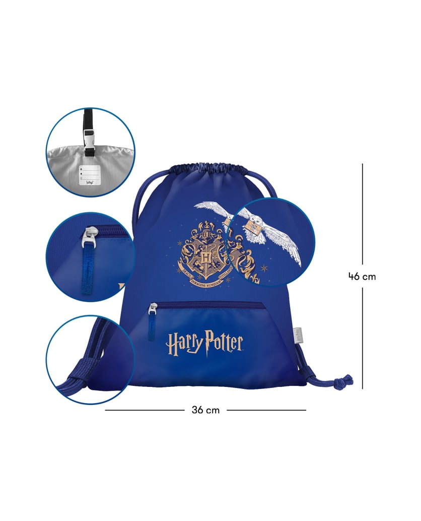 Baagl-Airy-HP-Hedwig-Rucksack-Set-3tlg-blau