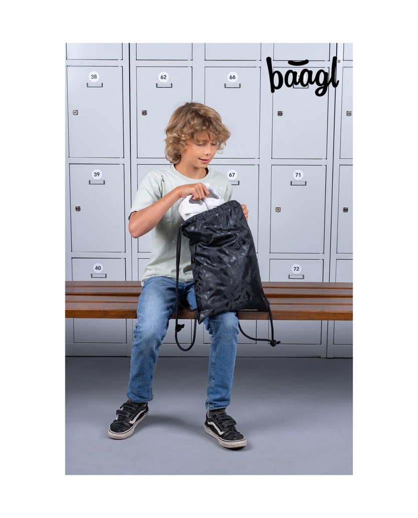 Baagl-Turnbeutel-Batman-Schwarz-schwarz
