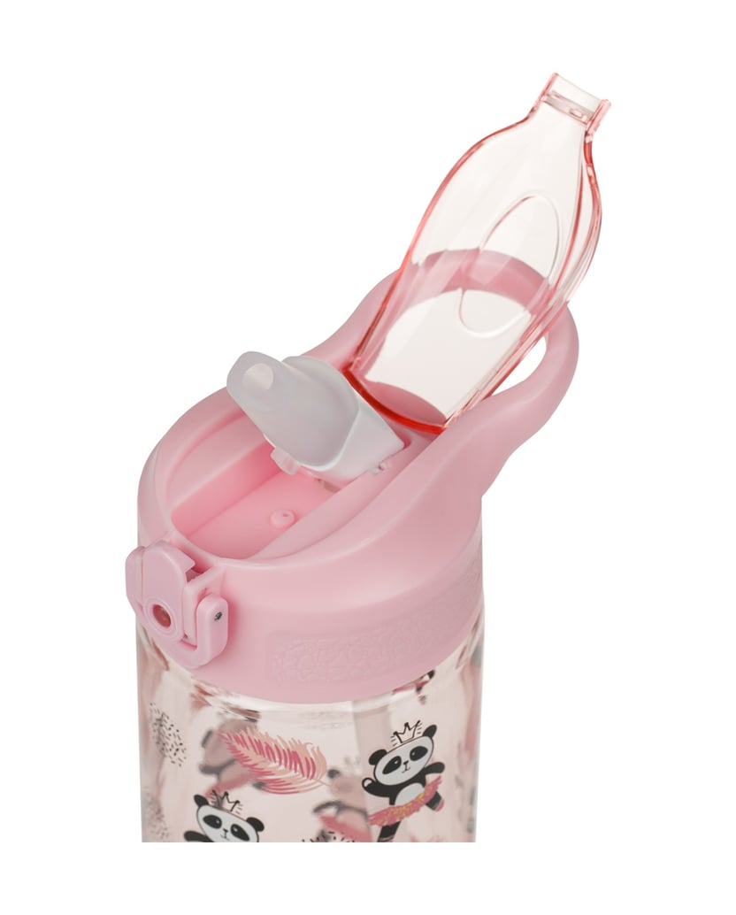 Baagl-Tritan-Trinkflasche-Panda,-500-ml-rosa