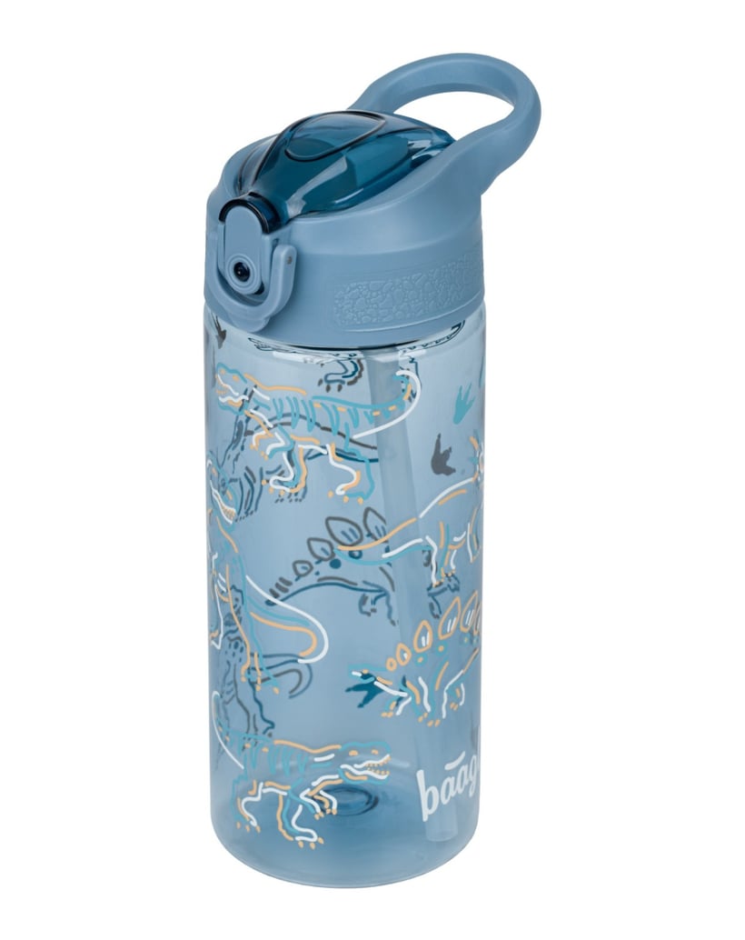 Baagl-Tritan-Trinkflasche-Dino,-500-ml-blau