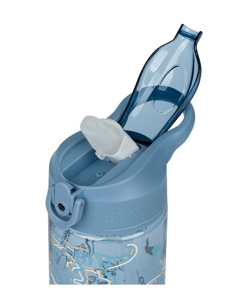 Baagl-Tritan-Trinkflasche-Dino,-500-ml-blau