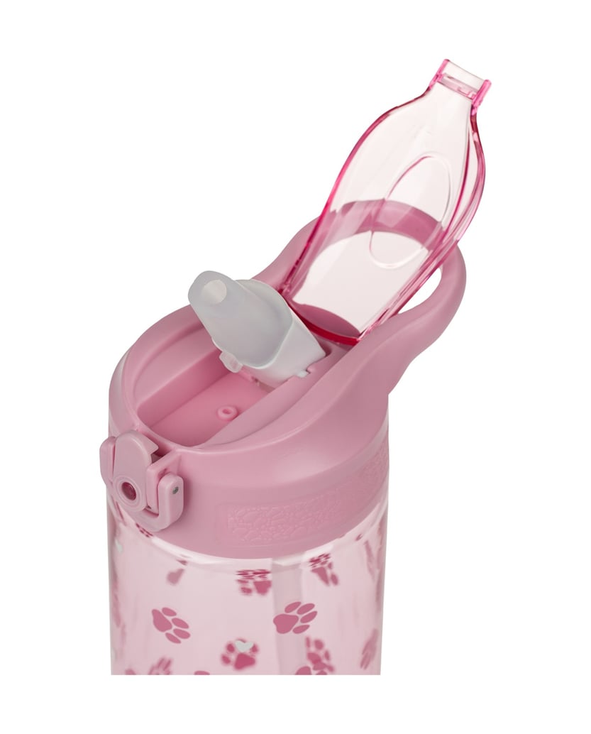 Baagl-Tritan-Trinkflasche-Pfötchen,-500-ml-rosa