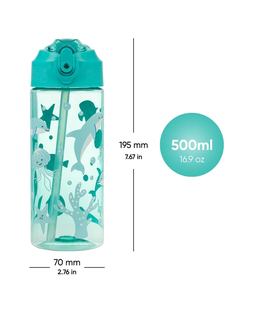 Baagl-Tritan-Trinkflasche-Delfin,-500-ml-blau