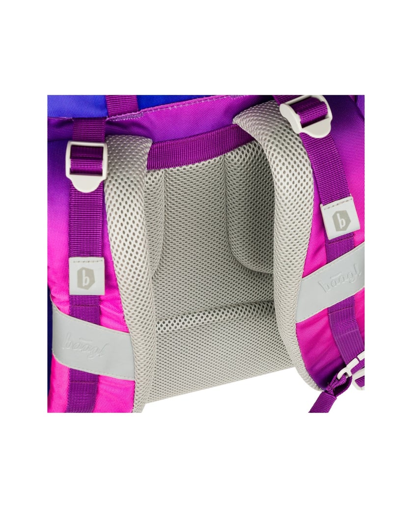 Baagl-Schulrucksack-Airy-Pferde-Herz-lila