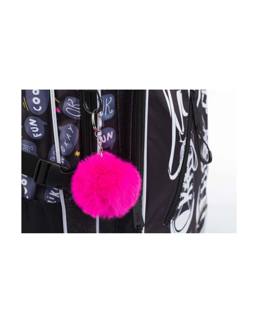Baagl-Schulrucksack-Cubic-Sneakers-schwarz