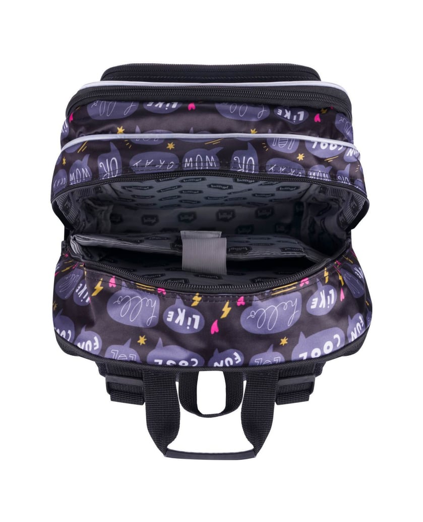 Baagl-Schulrucksack-Cubic-Sneakers-schwarz