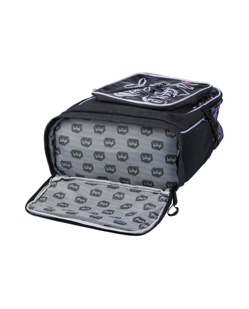 Baagl-Schulrucksack-Cubic-Sneakers-schwarz