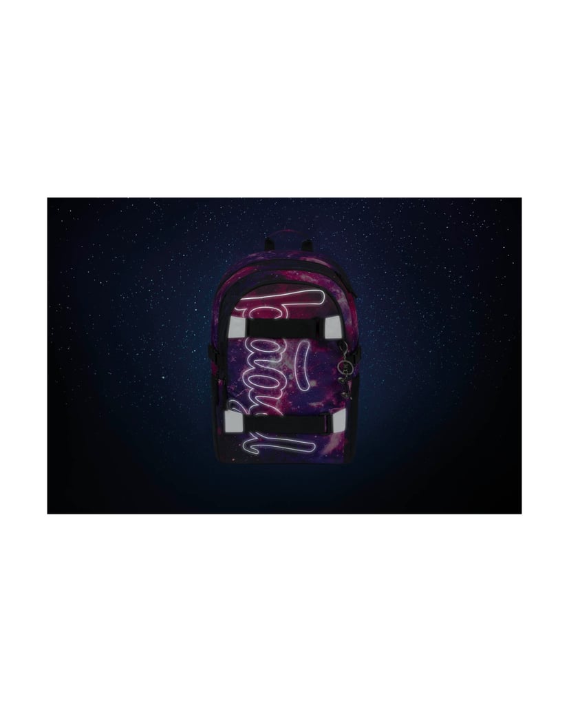 Baagl-Schulrucksack-Skate-Galaxy-lila