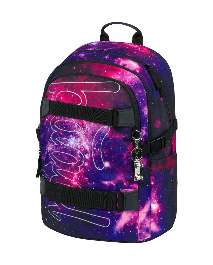 Baagl-Schulrucksack-Skate-Galaxy-lila
