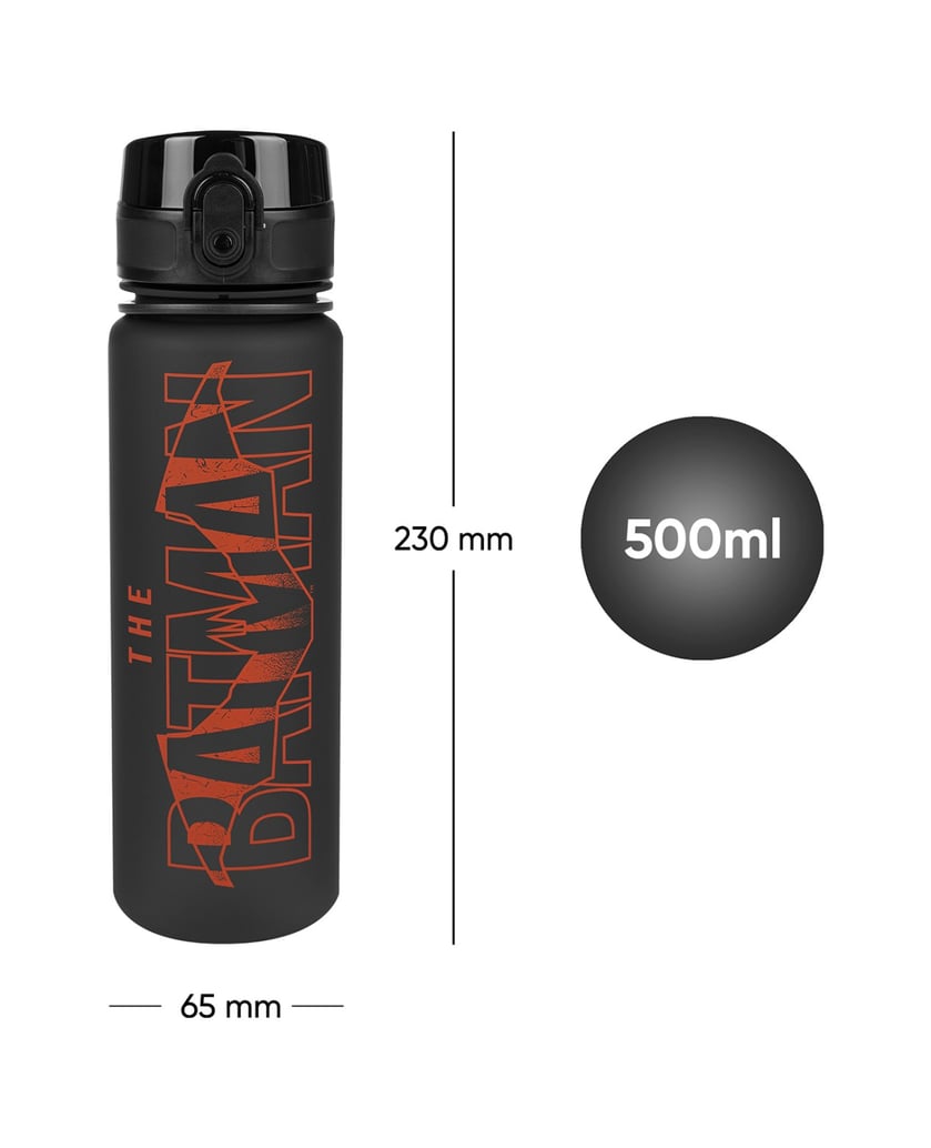 Baagl-Tritan-Trinkflasche-Batman-Red,-500-ml-schwarz