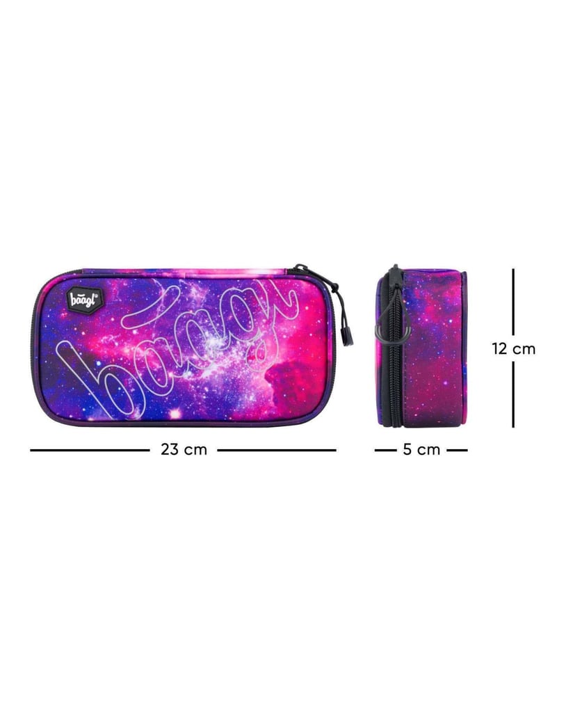 Baagl-Federmäppchen-Etui-Skate-Galaxy-lila