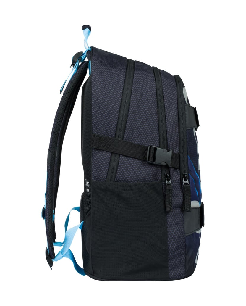 Baagl-Schulrucksack-Skate-Bluelight-schwarz