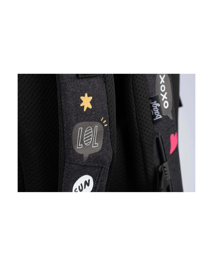 Baagl-Cubic-Sneakers-Rucksack-Set-3tlg-schwarz