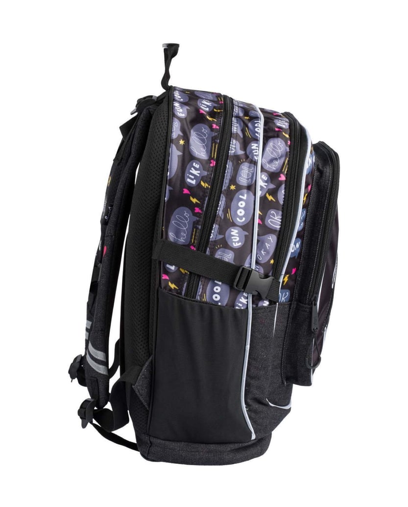 Baagl-Cubic-Sneakers-Rucksack-Set-3tlg-schwarz