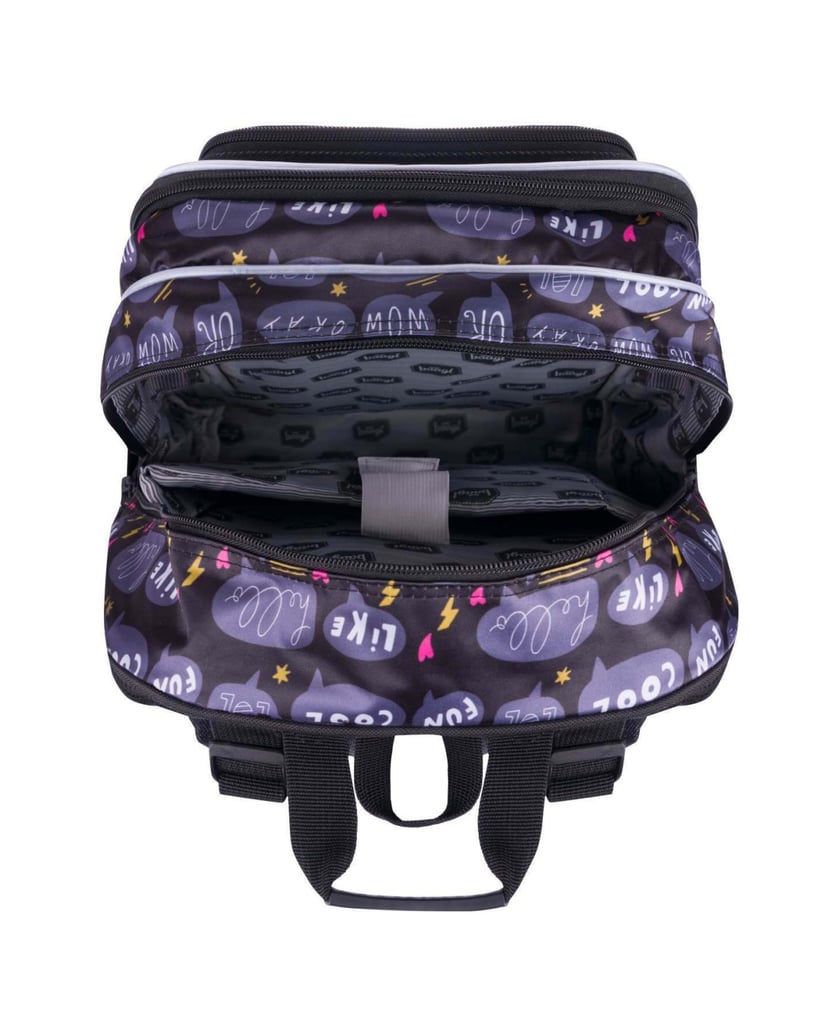 Baagl-Cubic-Sneakers-Rucksack-Set-3tlg-schwarz