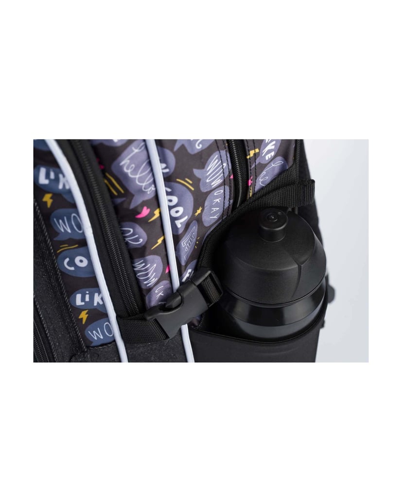 Baagl-Cubic-Sneakers-Rucksack-Set-3tlg-schwarz