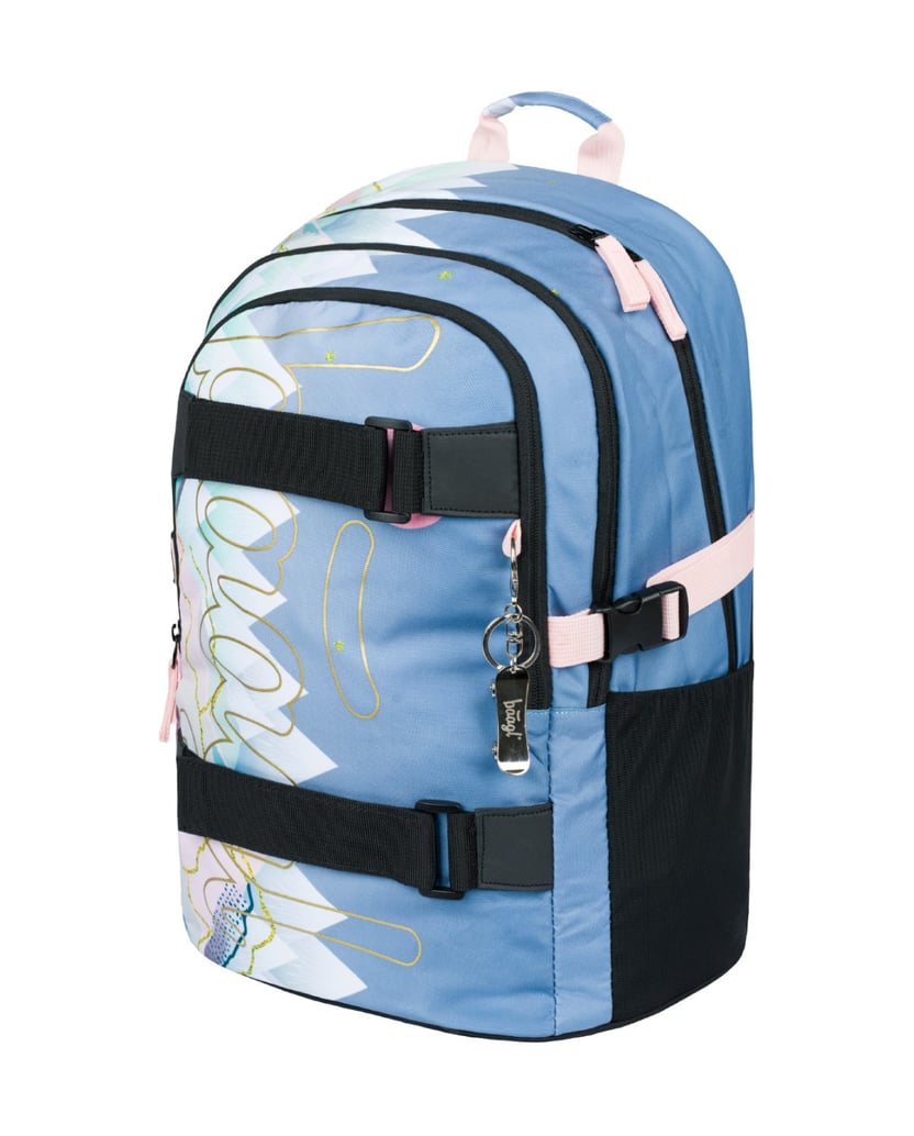 Baagl-Schulrucksack-Skate-Moon-grau