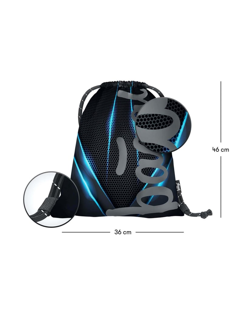 Baagl-Turnbeutel-Skate-Bluelight-schwarz