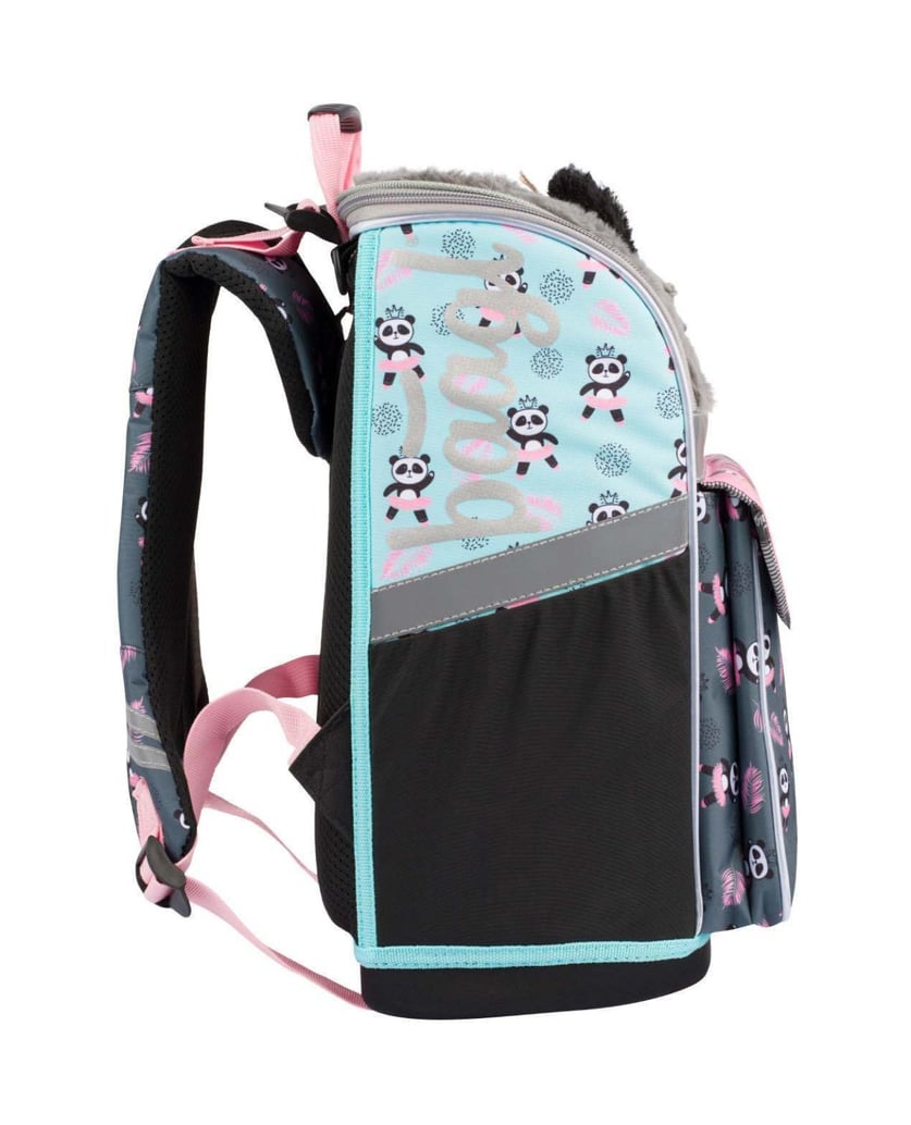 Baagl-Zippy-Panda-Schulranzen-Set-3tlgg-grau