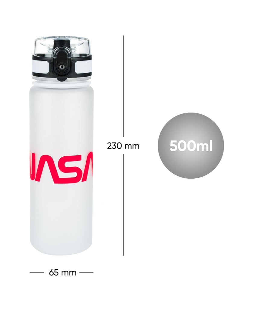 Baagl-Tritan-Trinkflasche-Nasa,-500-ml-weiss