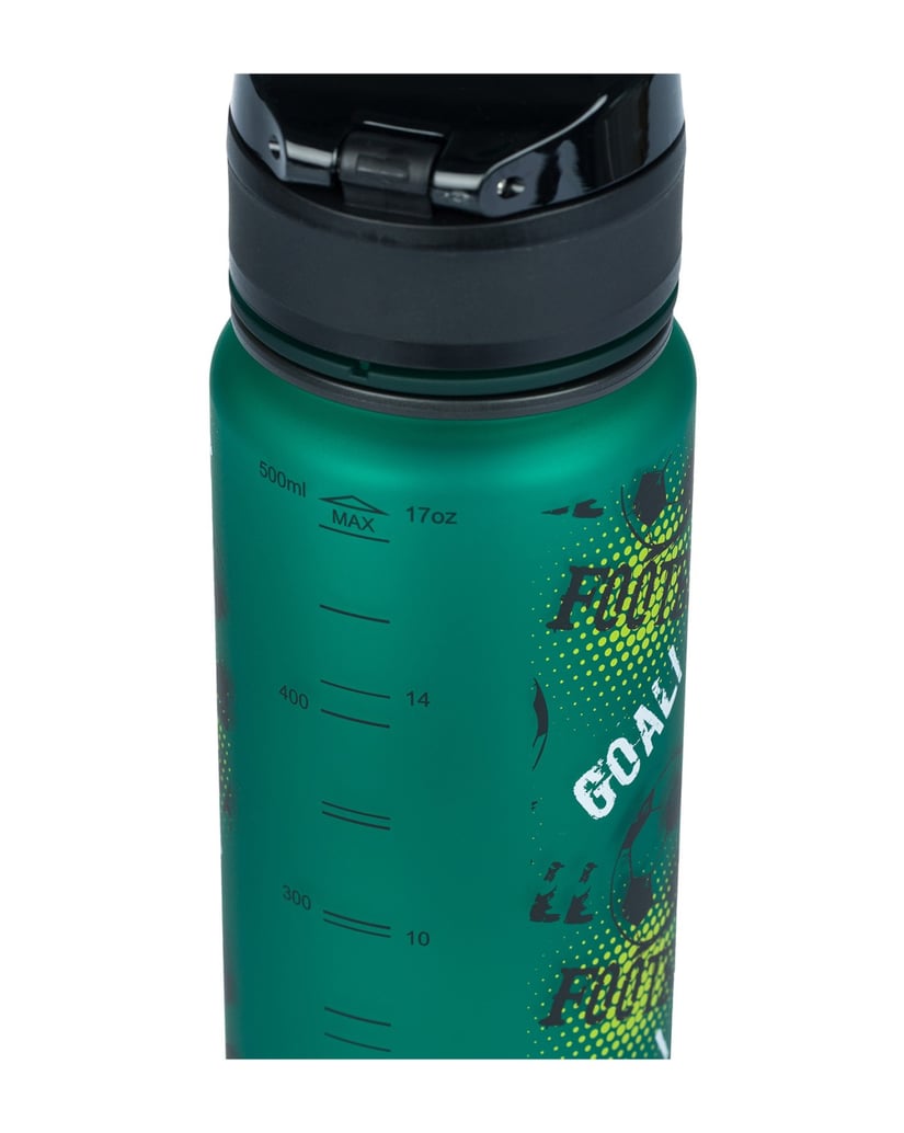 Baagl-Tritan-Trinkflasche-Fussball,-500-ml-grün